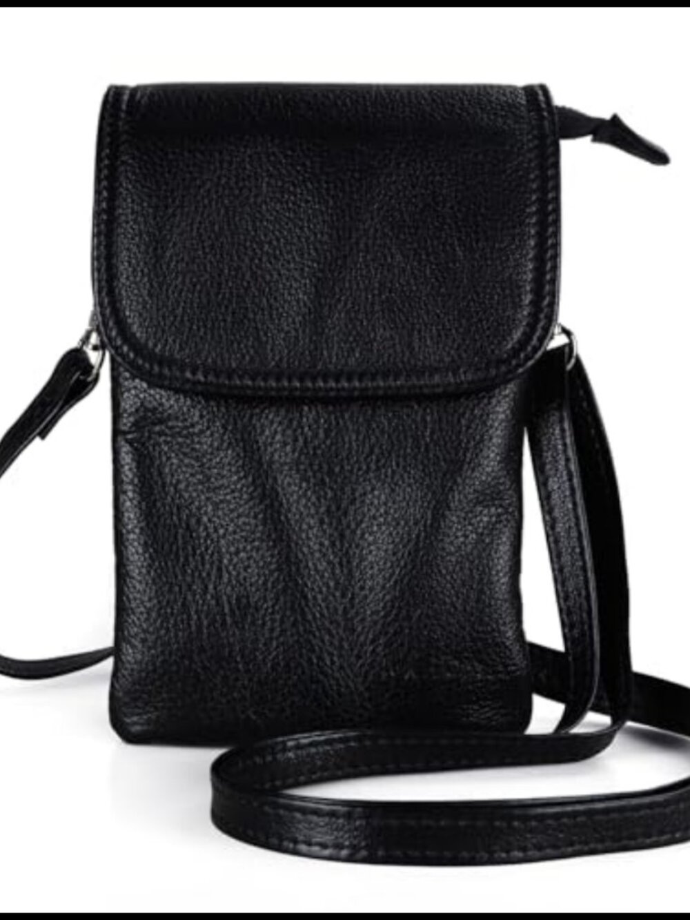 Genuine Leather Small Crossbody Bag Cell Phone Purse Travel